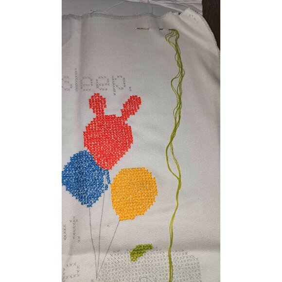 LeeWards Cross-Stitch Kit "Bedtime Prayer"  18" x 14" Finished Size  Includes Fl - Picture 4 of 9